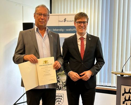 Dieter Locher erhält Ehrennadel des Landes Baden‑Württemberg