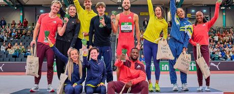 INIT INDOOR MEETING Karlsruhe 2026:  Vier Stunden Spitzensport begeistern ausverkaufte Europahalle und Leichtathletik-Fans auf der ganzen Welt