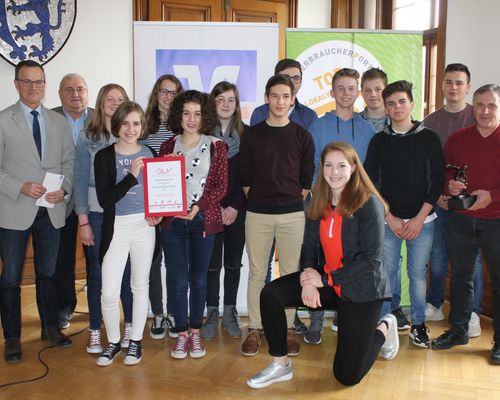 Siegerehrung DLV Mehrkampfabzeichen Schulwettbewerb im Kreis Sigmaringen