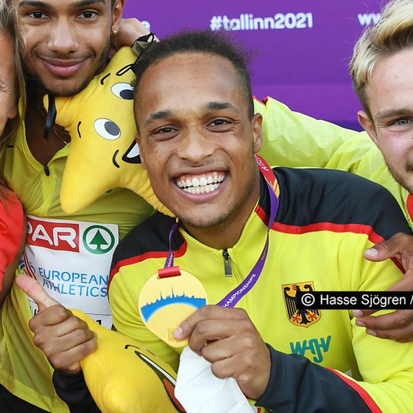 Stolz auf seine Staffel-Goldmedaille der U23-EM: Milo Skupin-Alfa