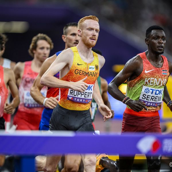 Frederik Ruppert (LAV Stadtwerke Tübingen) im Finale über 3.000 Meter Hindernis 